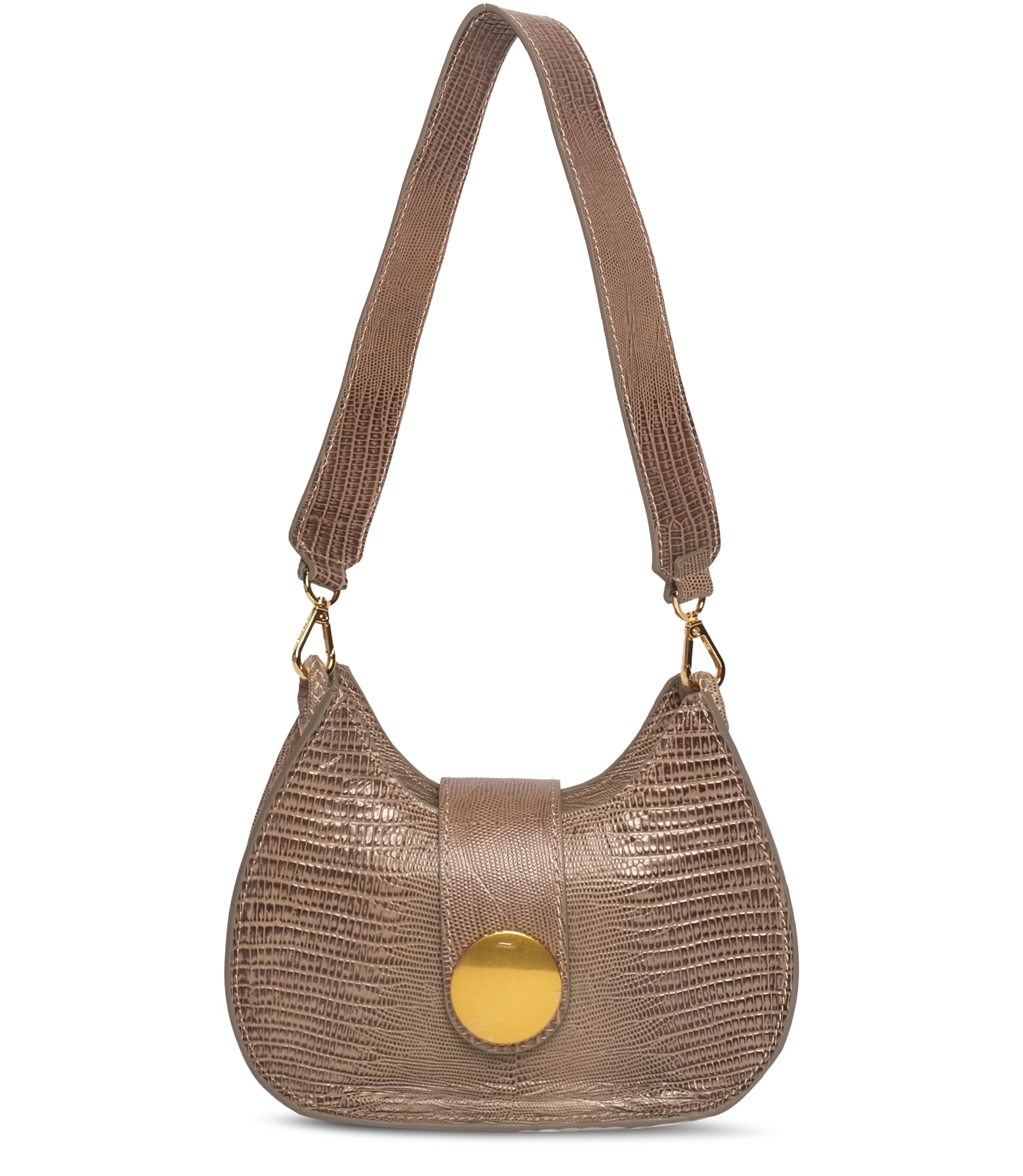 Elleme New Tambour lizard print leather bag