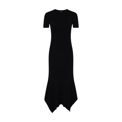 Marine Serre Knit rib flared dress