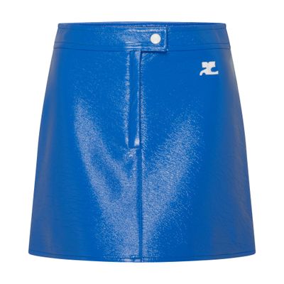 Courrèges Reedition Vinyl mini skirt