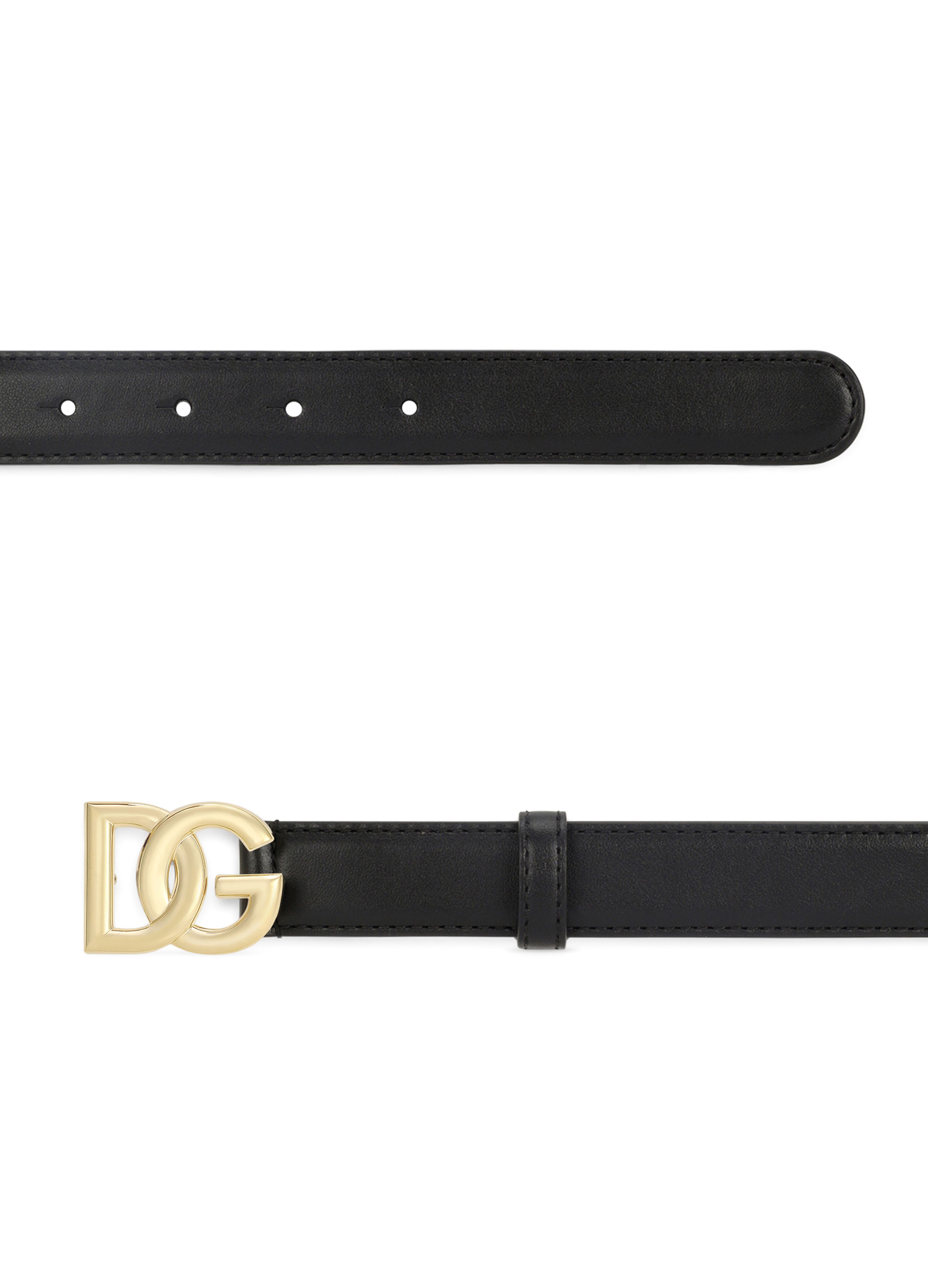 Dolce & Gabbana Calfskin belt with DG logo