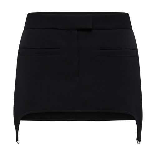 Courrèges Twill Suspenders Mini Skirt