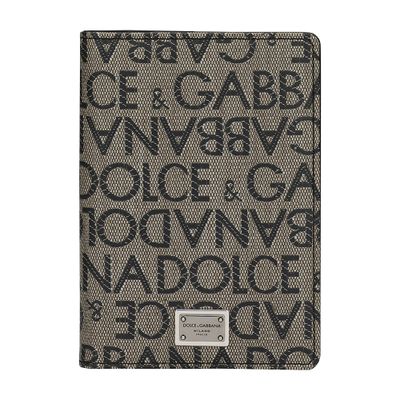 Dolce & Gabbana Coated jacquard passport holder