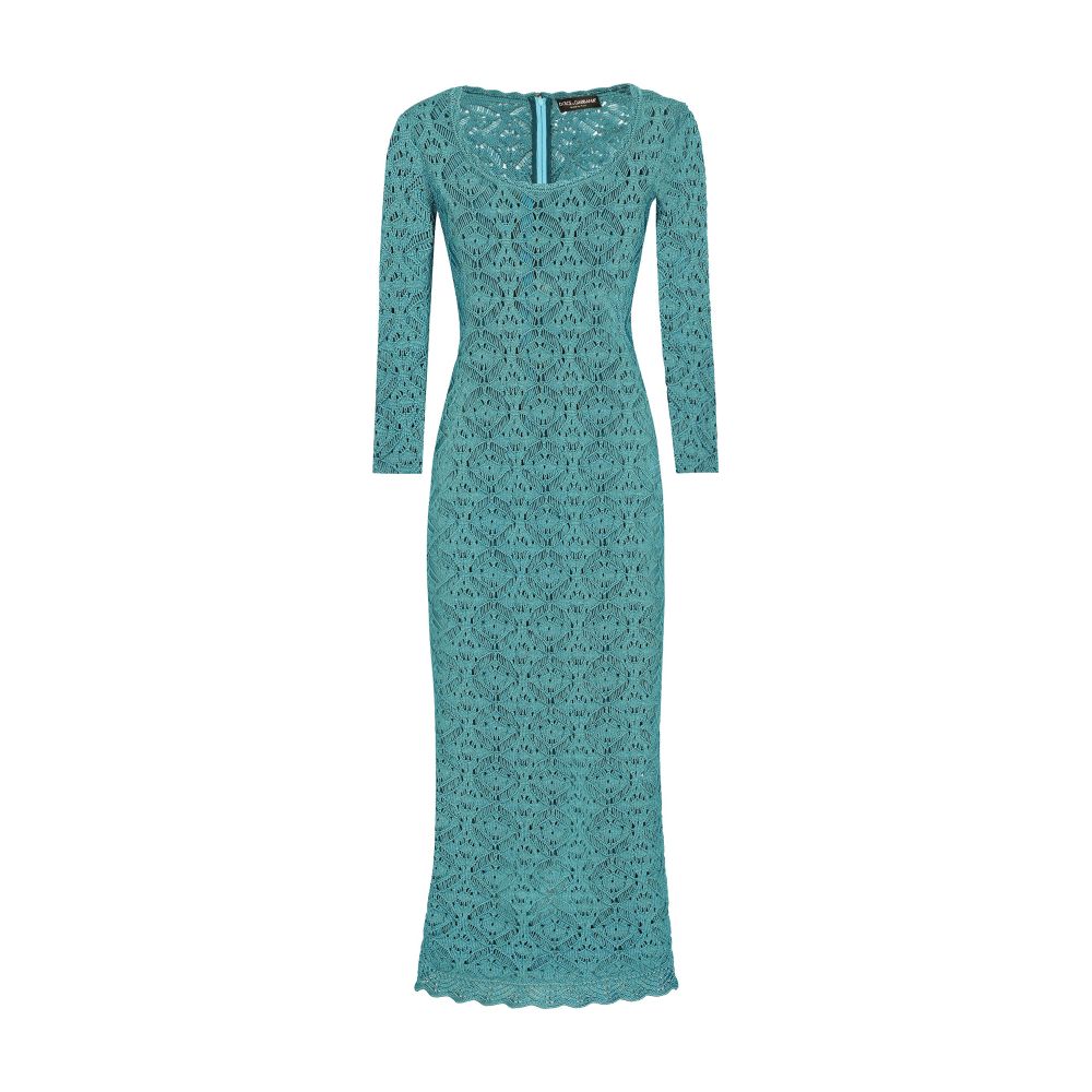 Dolce & Gabbana Crochet calf-length dress