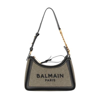 Balmain B-Army canvas bag with leather inserts