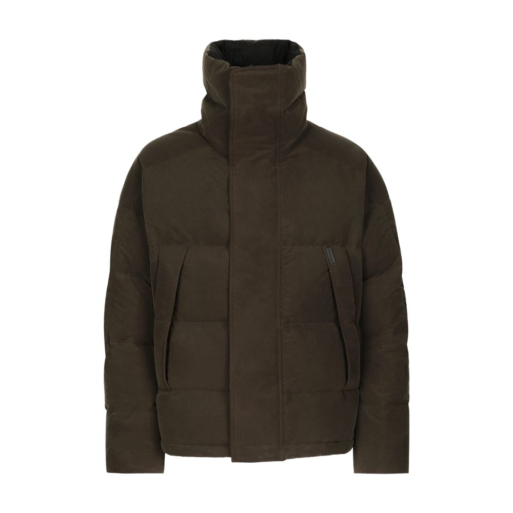 Dolce & Gabbana Padded canvas jacket with high neck