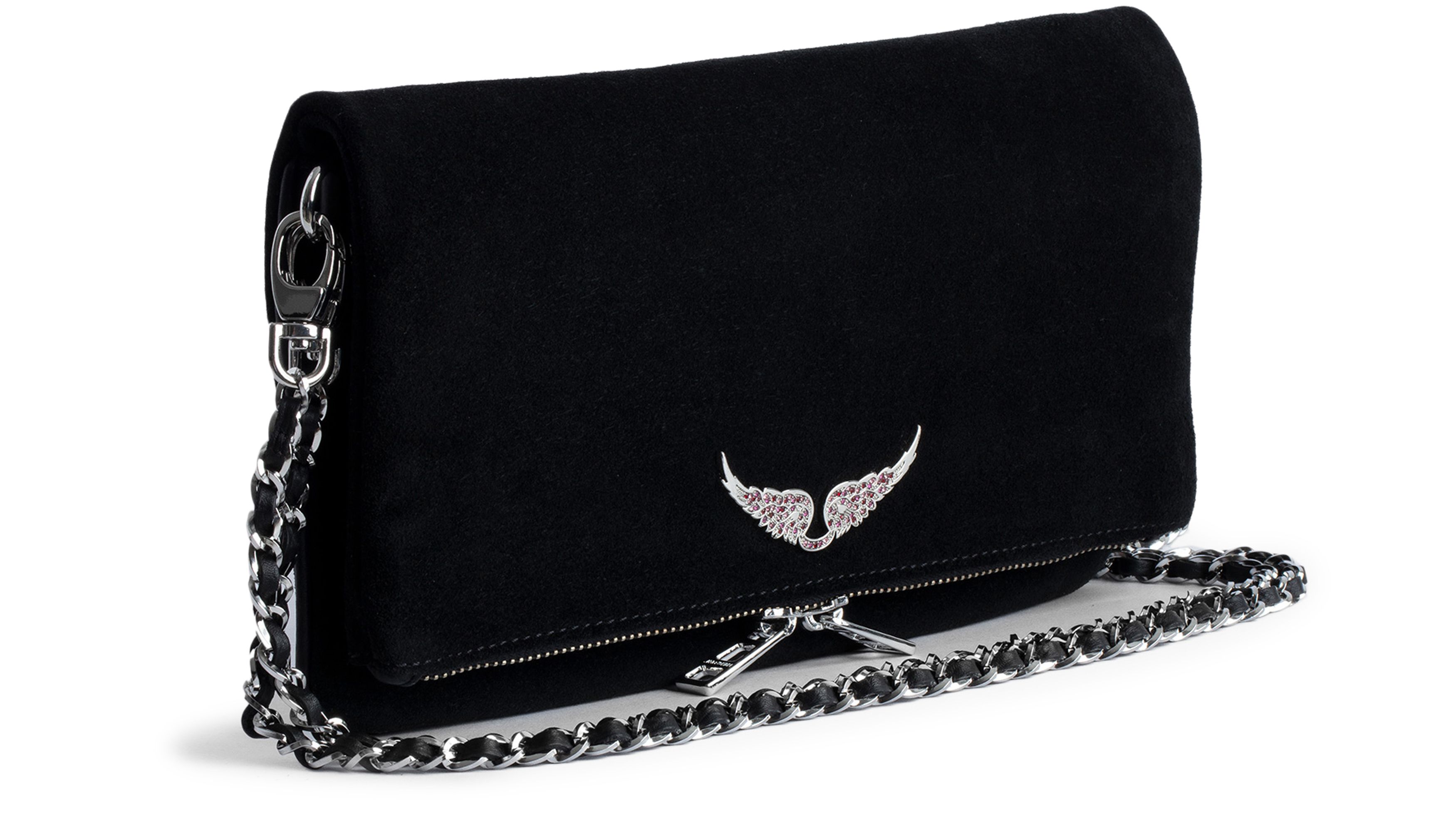 Zadig & Voltaire Rock Suede Clutch