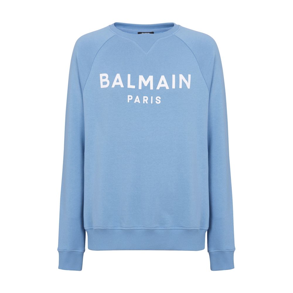 Balmain Balmain logo printed cotton sweatshirt