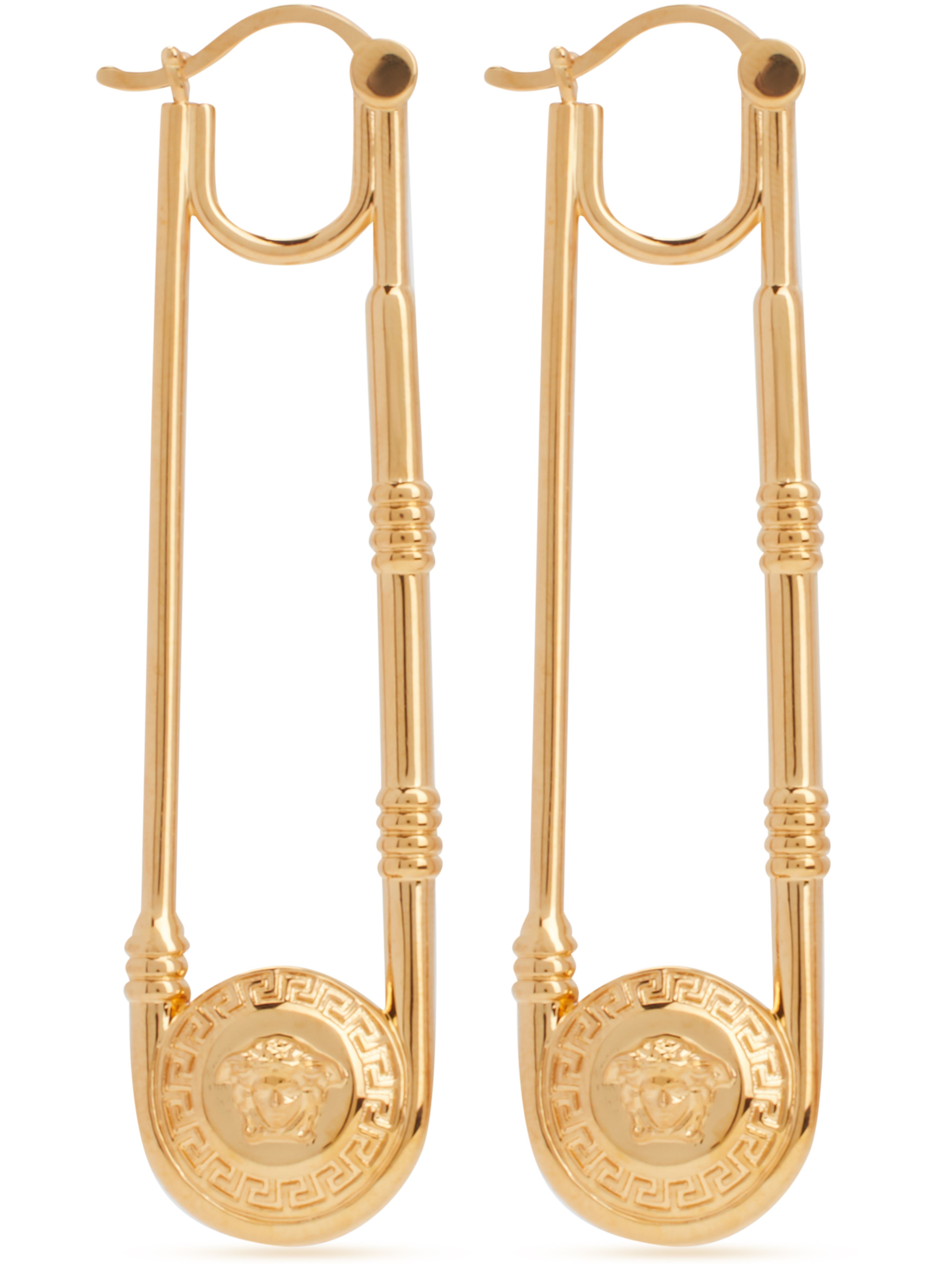 Versace Safety Pin earrings