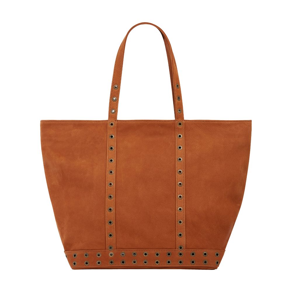  Suede leather L cabas tote bag