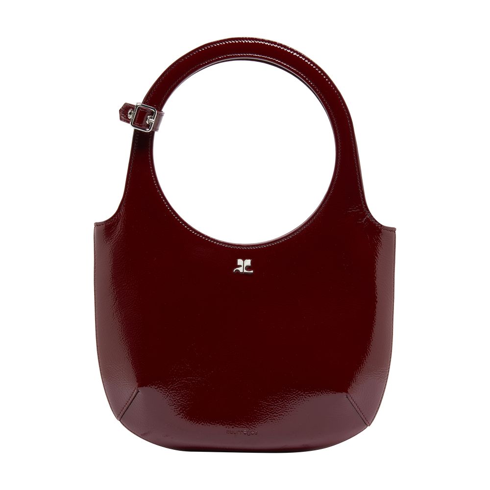 Courrèges Holy naplack leather hobo bag