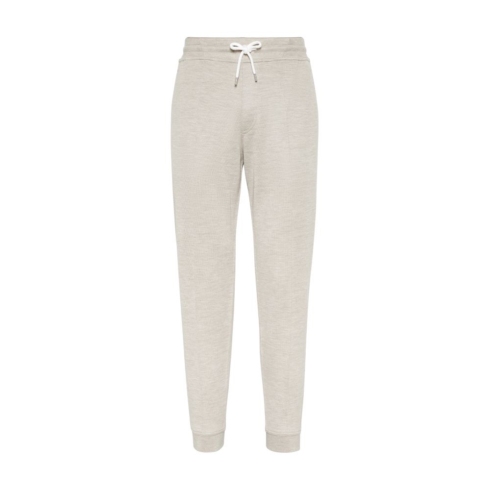 Brunello Cucinelli French terry trousers with Crête