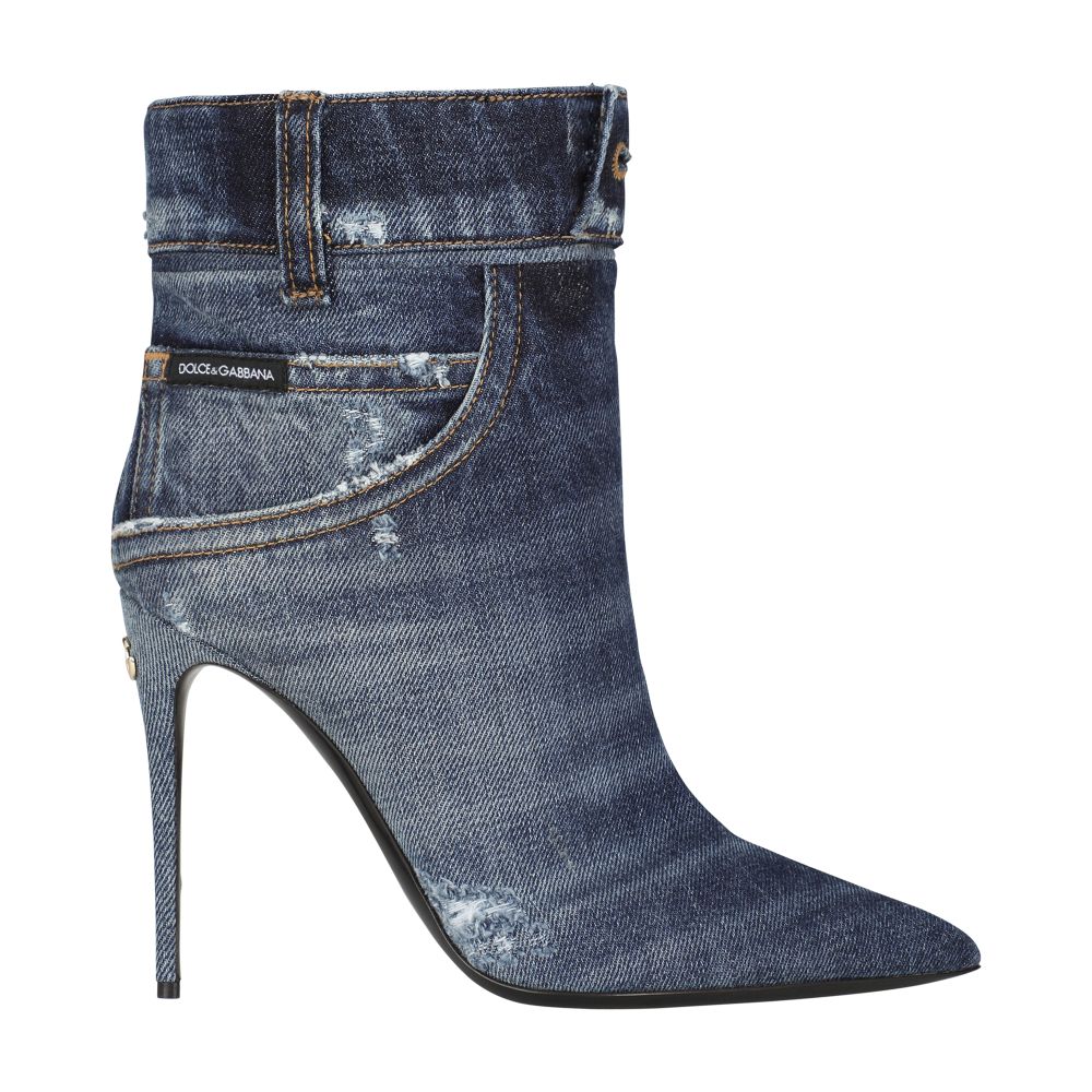 Dolce & Gabbana Patchwork denim ankle boots