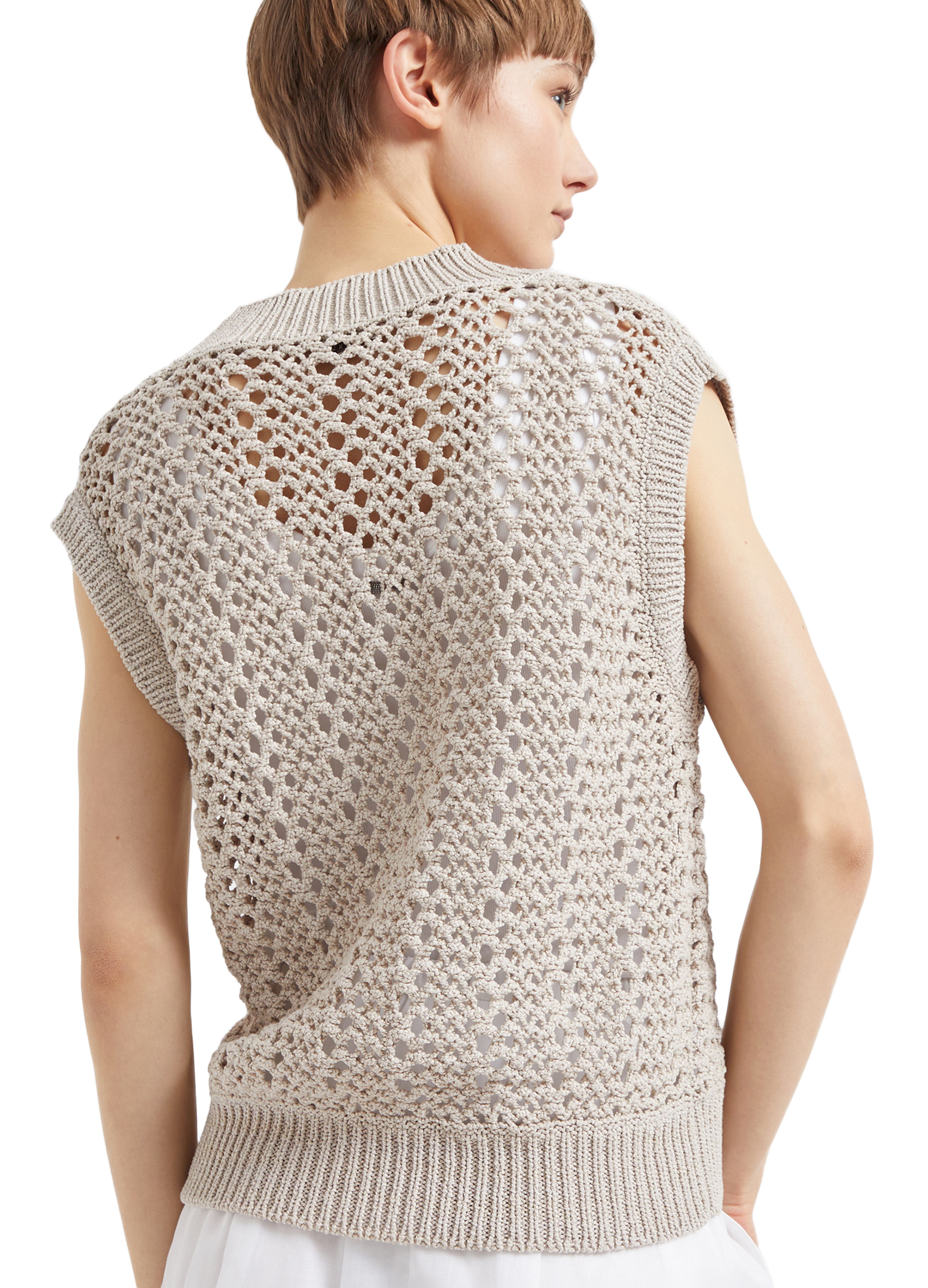 Brunello Cucinelli Mesh knit top