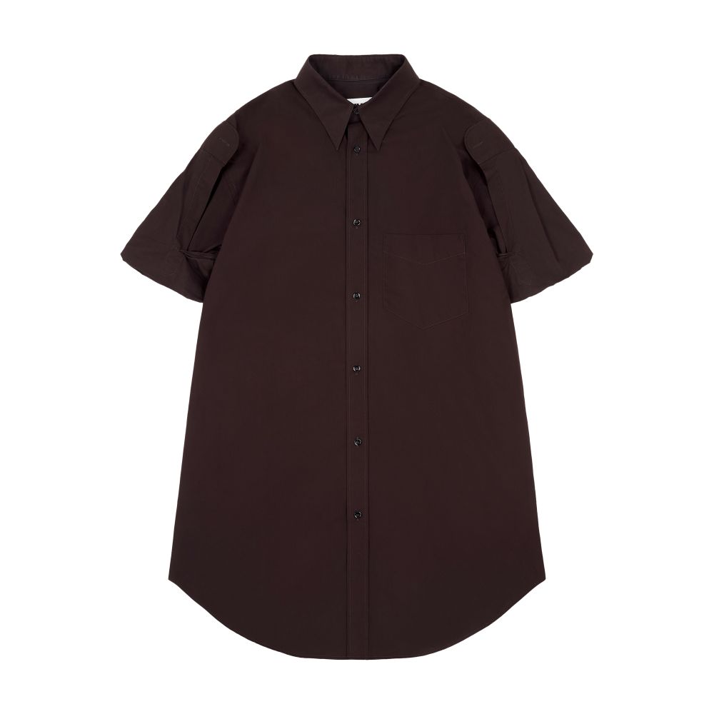 MM6 Maison Margiela Turn-up sleeve shirt dress