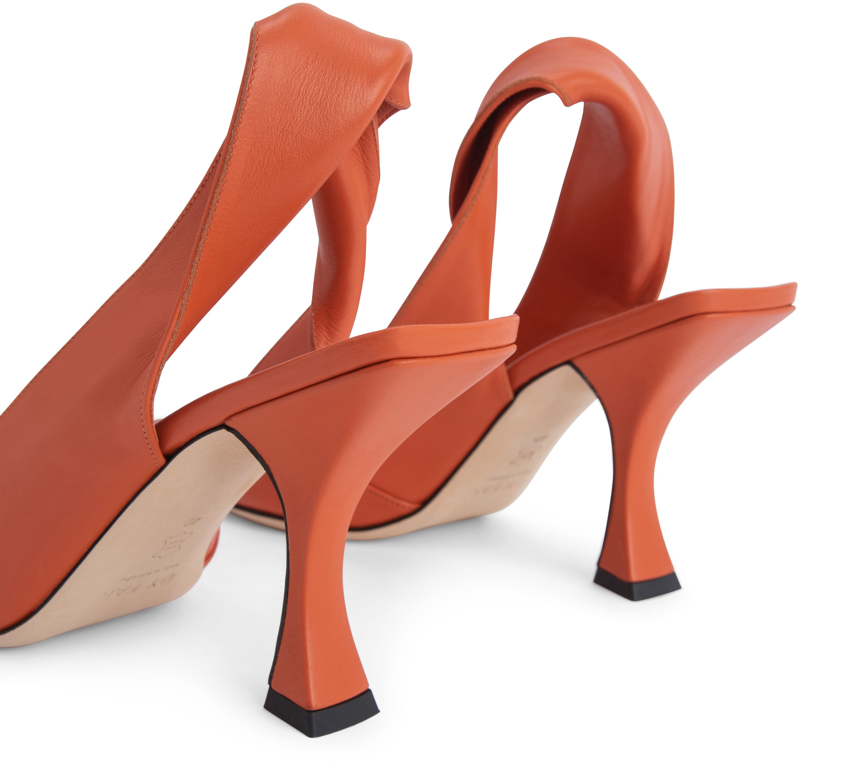 BY FAR Yasha Nappa Leather Slingbacks