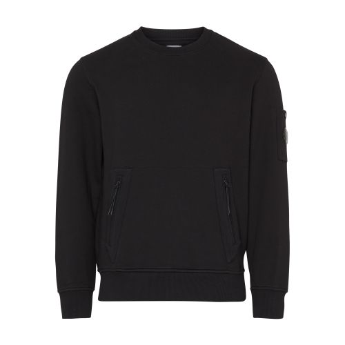 CP COMPANY Diagonal Raised Fleece Kangaroo crew neck sweatshirt