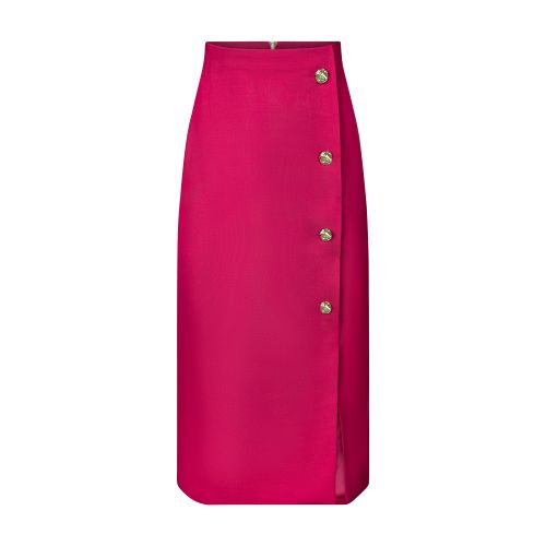 Nina Ricci Midi wool gabardine pencil skirt