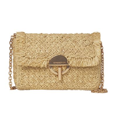  Mini Moon Bag in Raffia