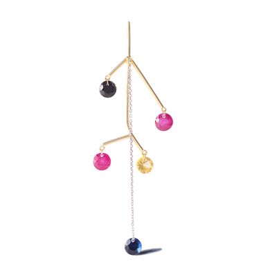 Persée Mobile precious stone mono earring