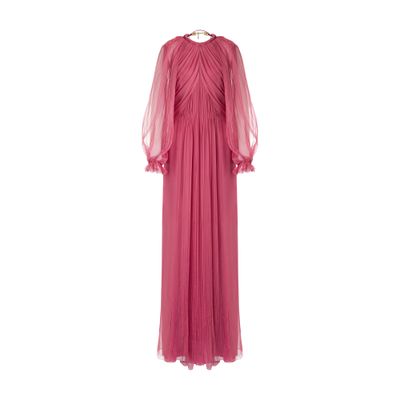 Alberta Ferretti Long dress in organic chiffon