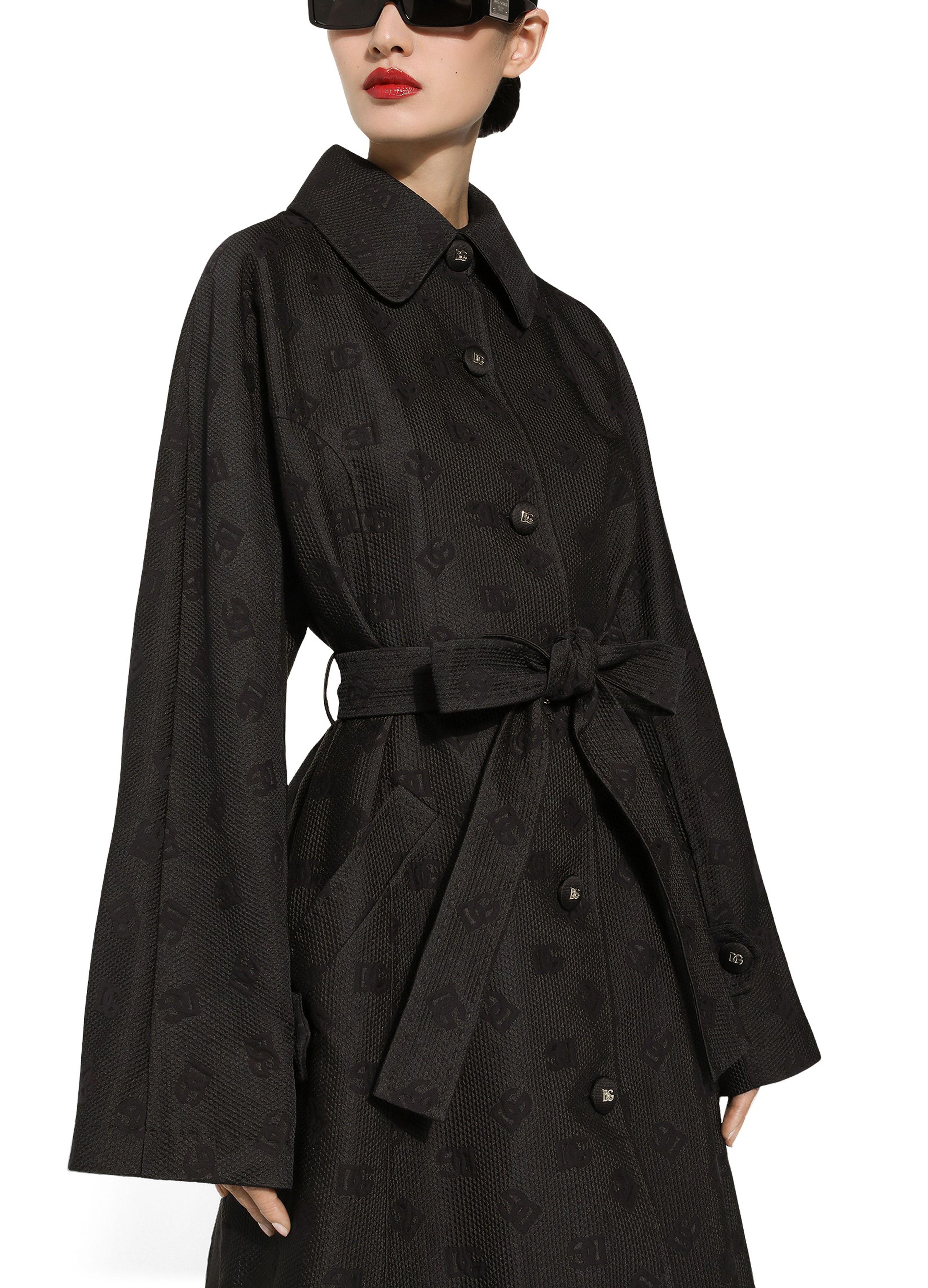 Dolce & Gabbana Quilted jacquard trench coat