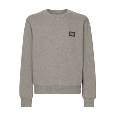 Dolce & Gabbana Jersey sweatshirt with branded tag