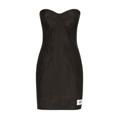 Dolce & Gabbana Moiré faille minidress