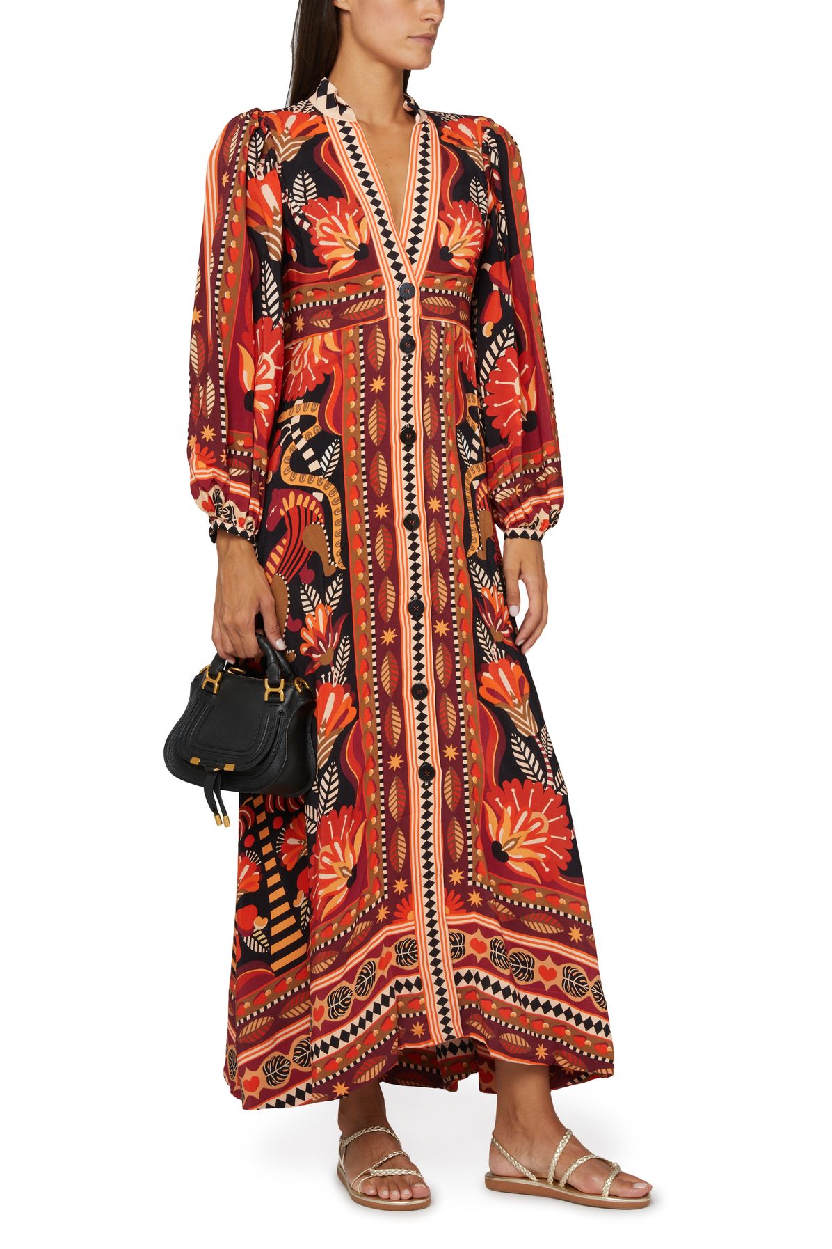 Farm Rio Nature Beauty printed maxi dress