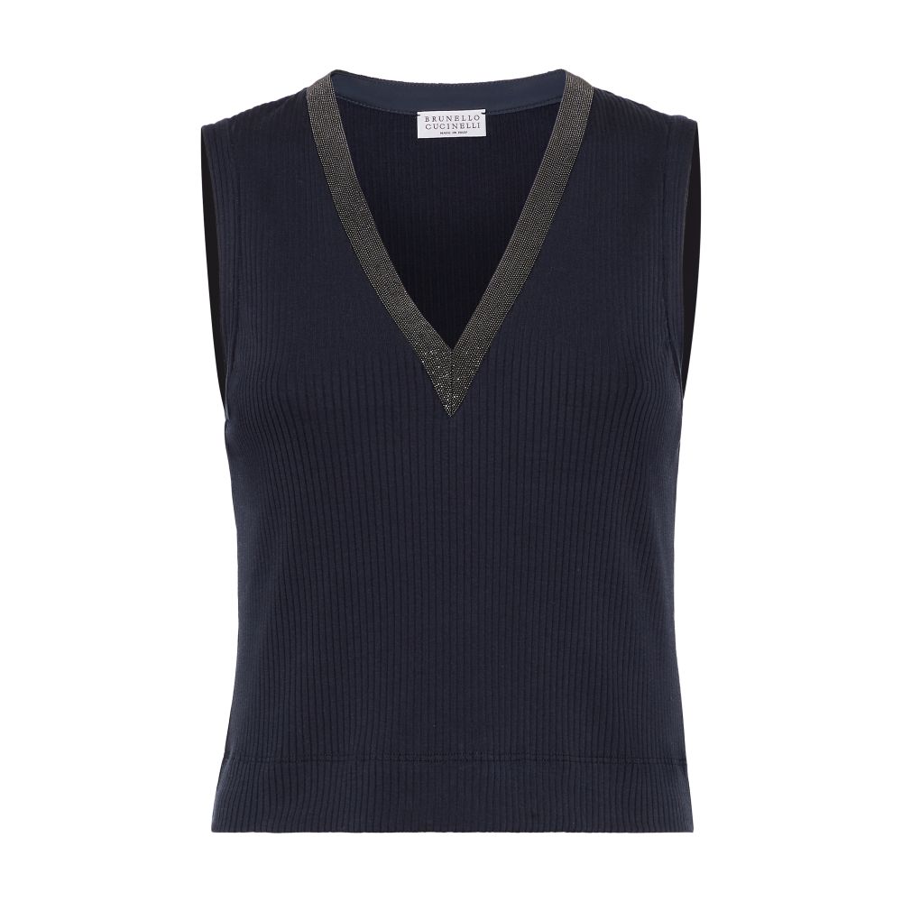 Brunello Cucinelli Jersey crop top