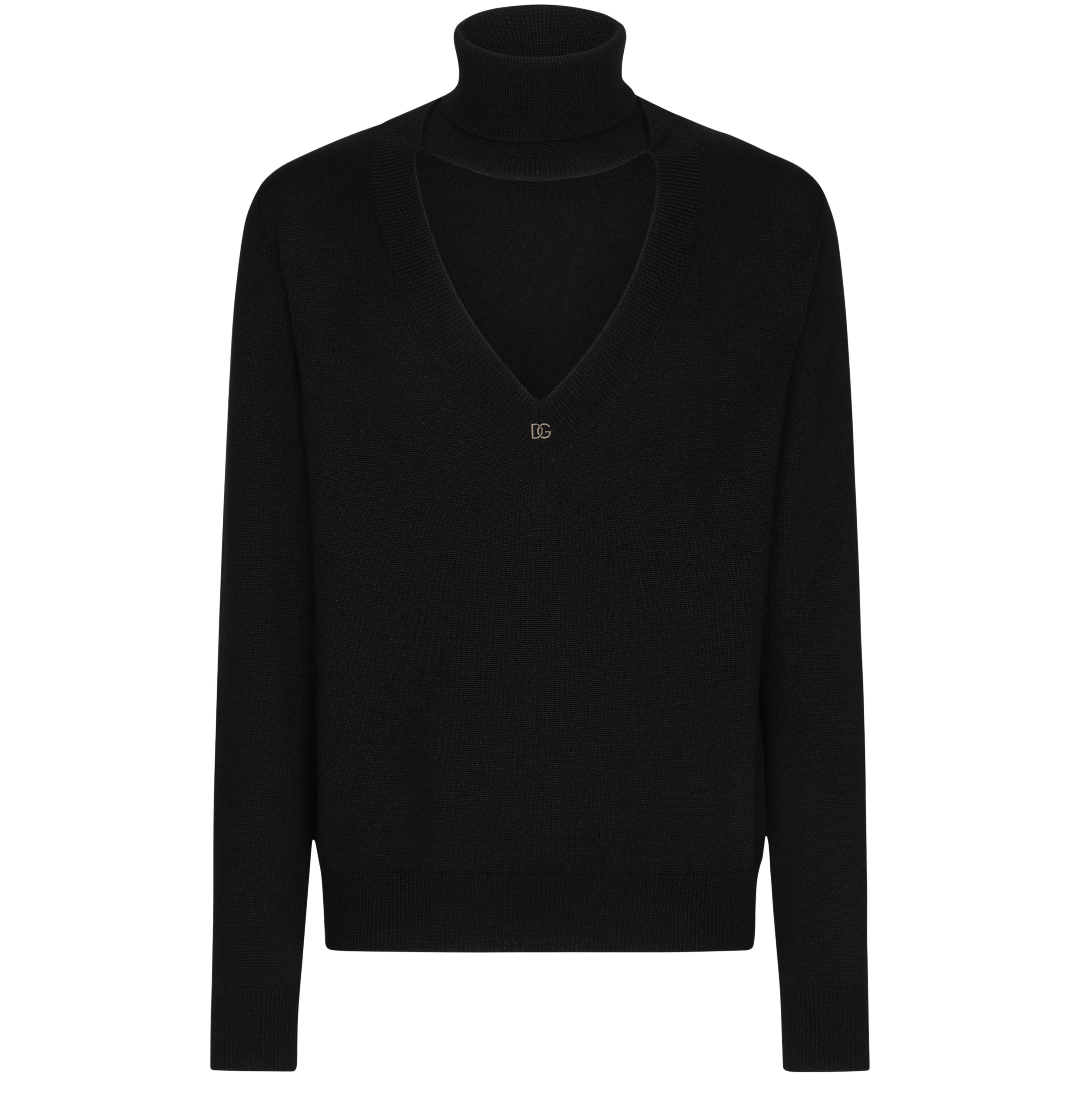 Dolce & Gabbana Turtle-neck pullover in virgin wool