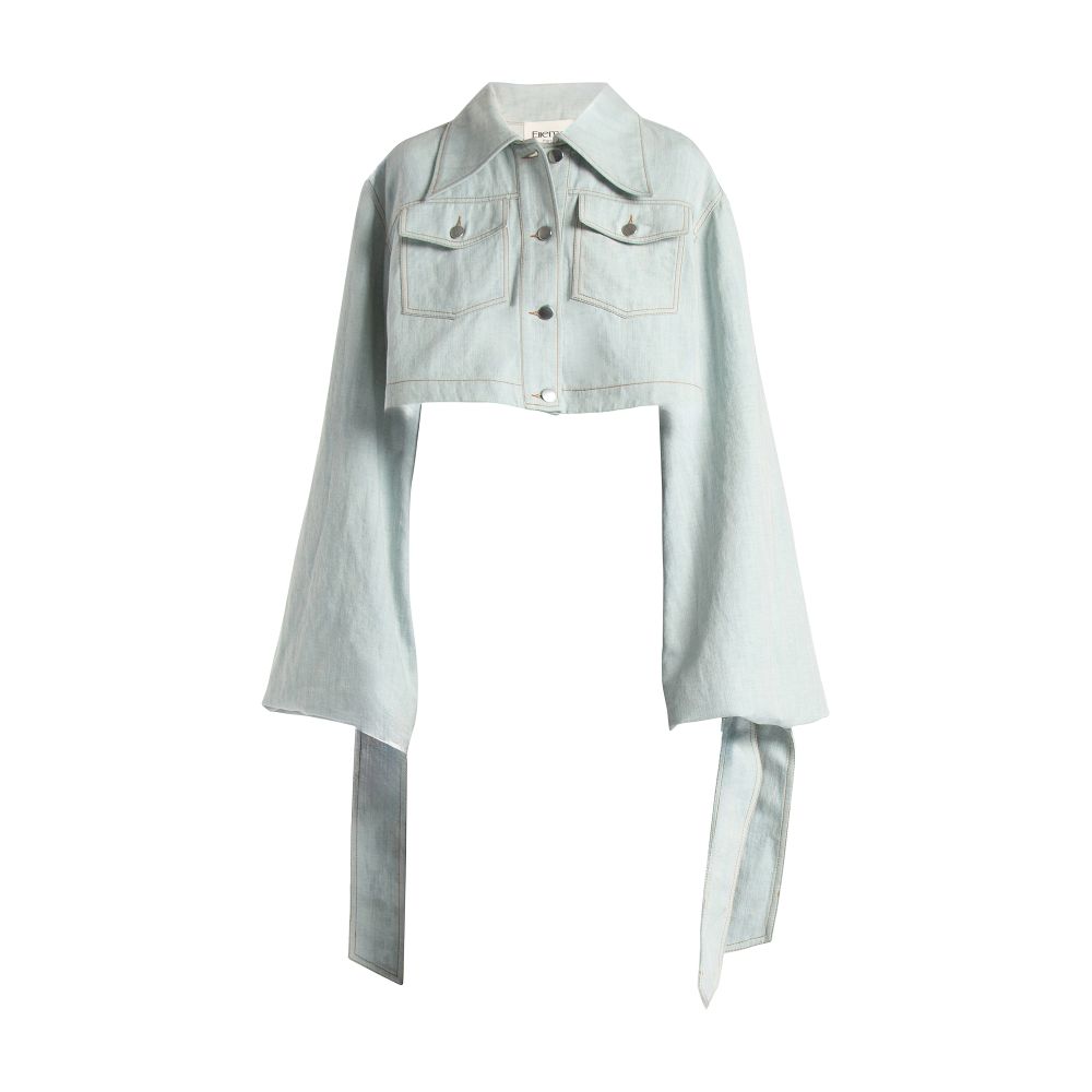 Elleme Denim jacket with maxi sleeves