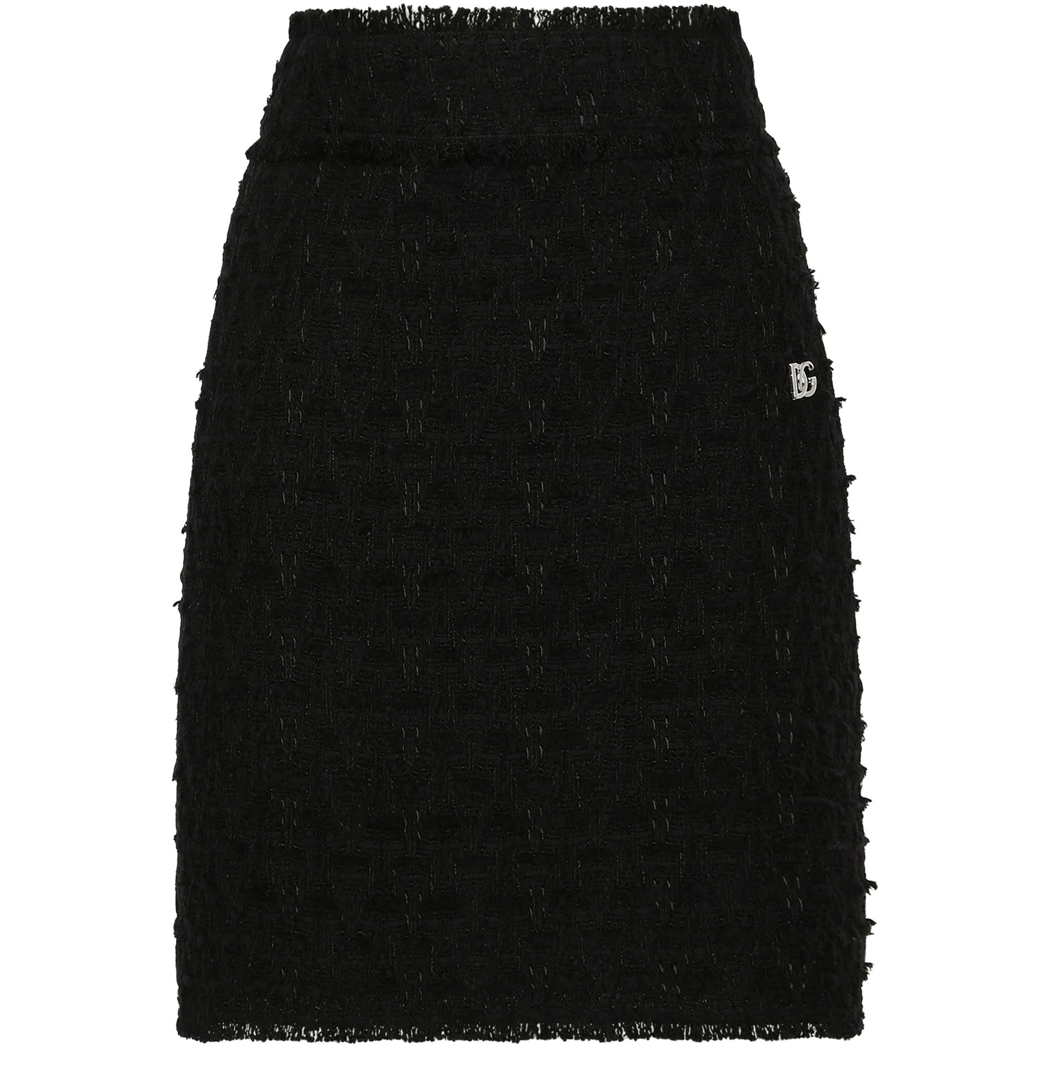 Dolce & Gabbana Rush-stitch skirt with side slit