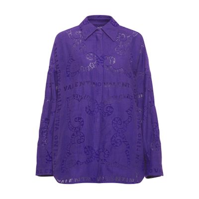 VALENTINO GARAVANI Bandana perforated effect shirt