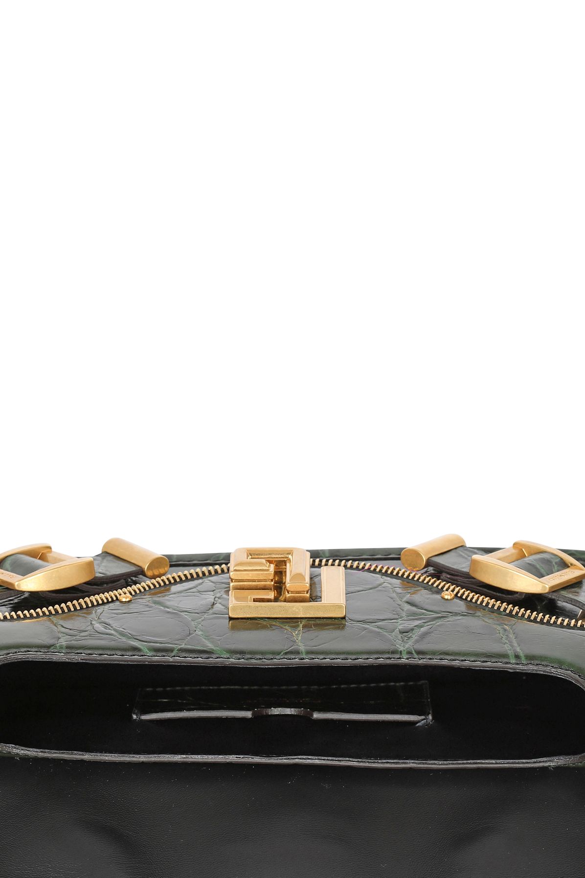 Balmain Blaze clutch bag in crocodile effect leather