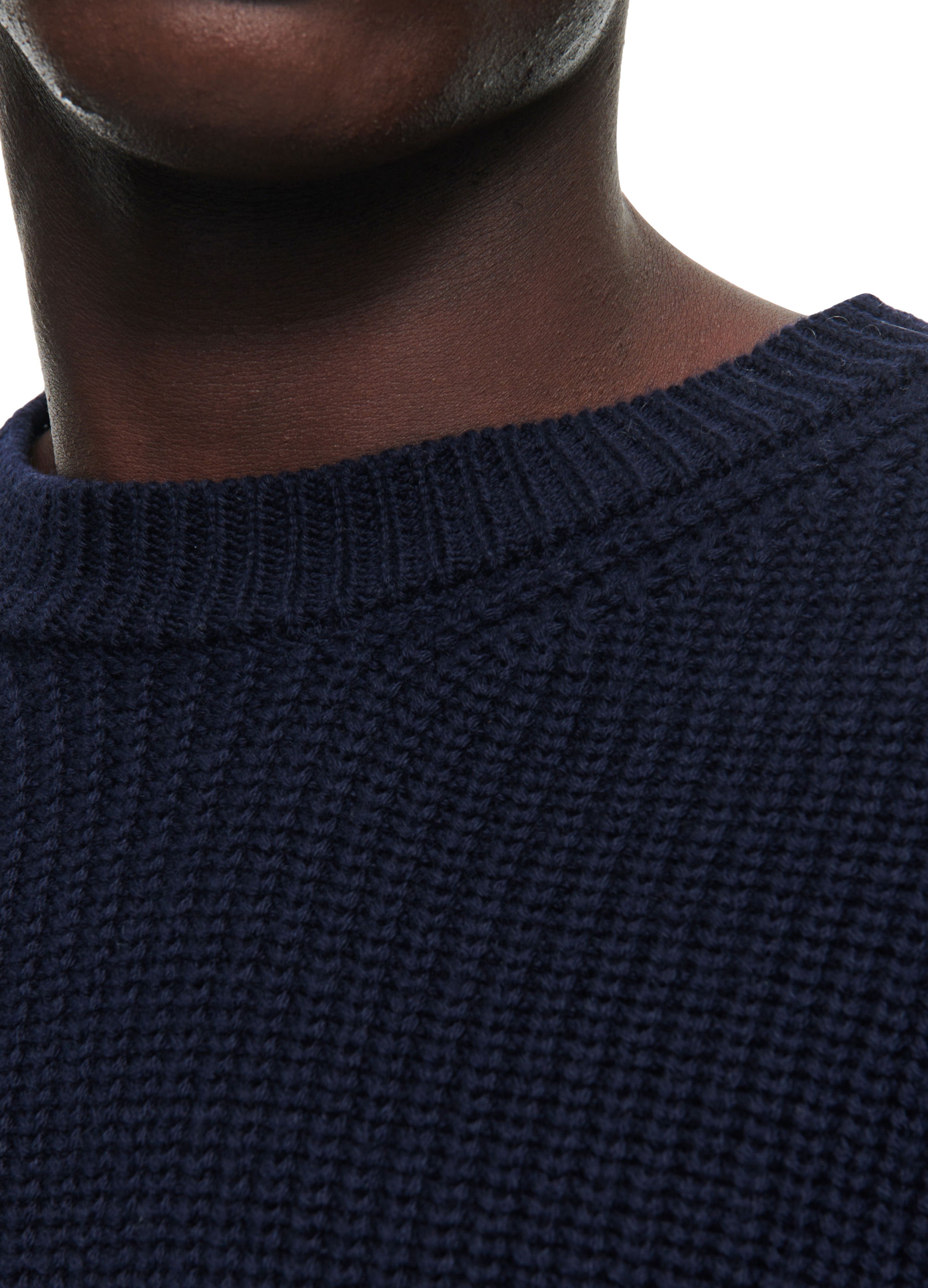  Ribbed wool and cotton sweater