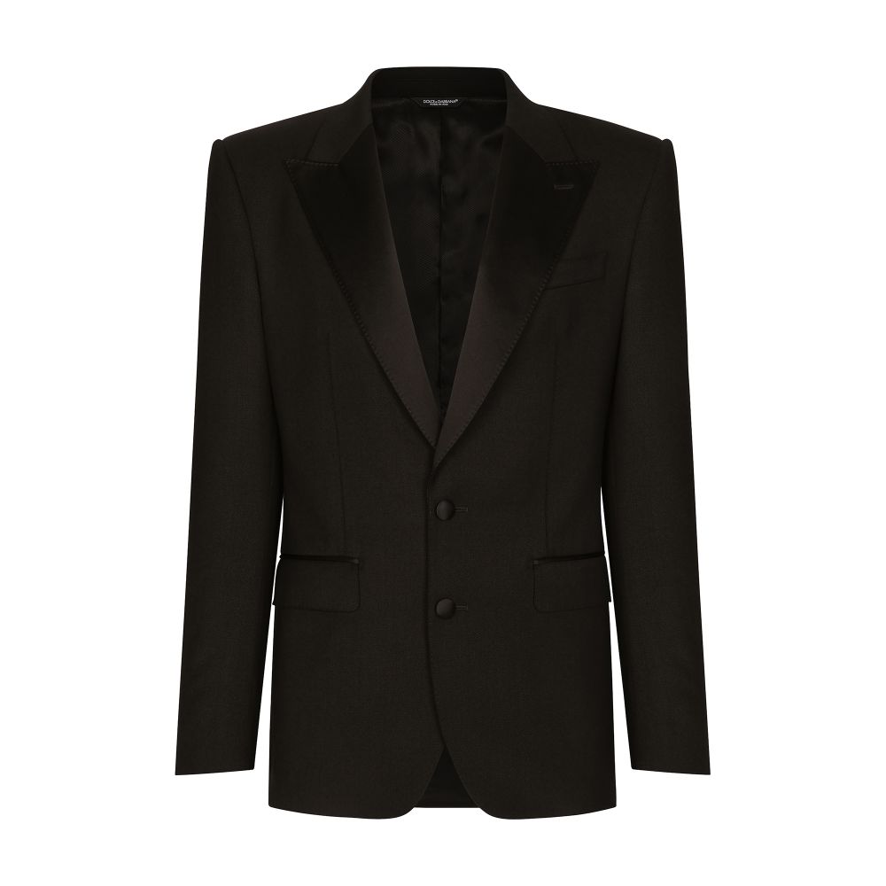 Dolce & Gabbana Single-breasted stretch wool Sicilia-fit tuxedo jacket