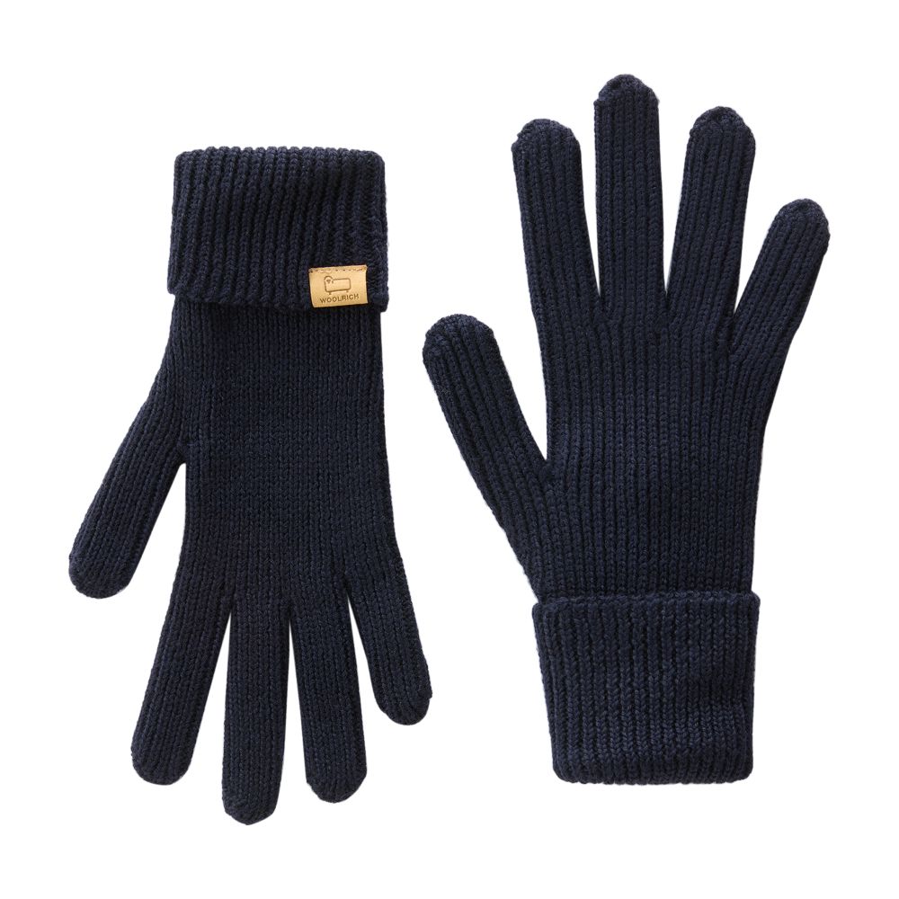 Woolrich Ribbed Gloves in Pure Merino Virgin Wool