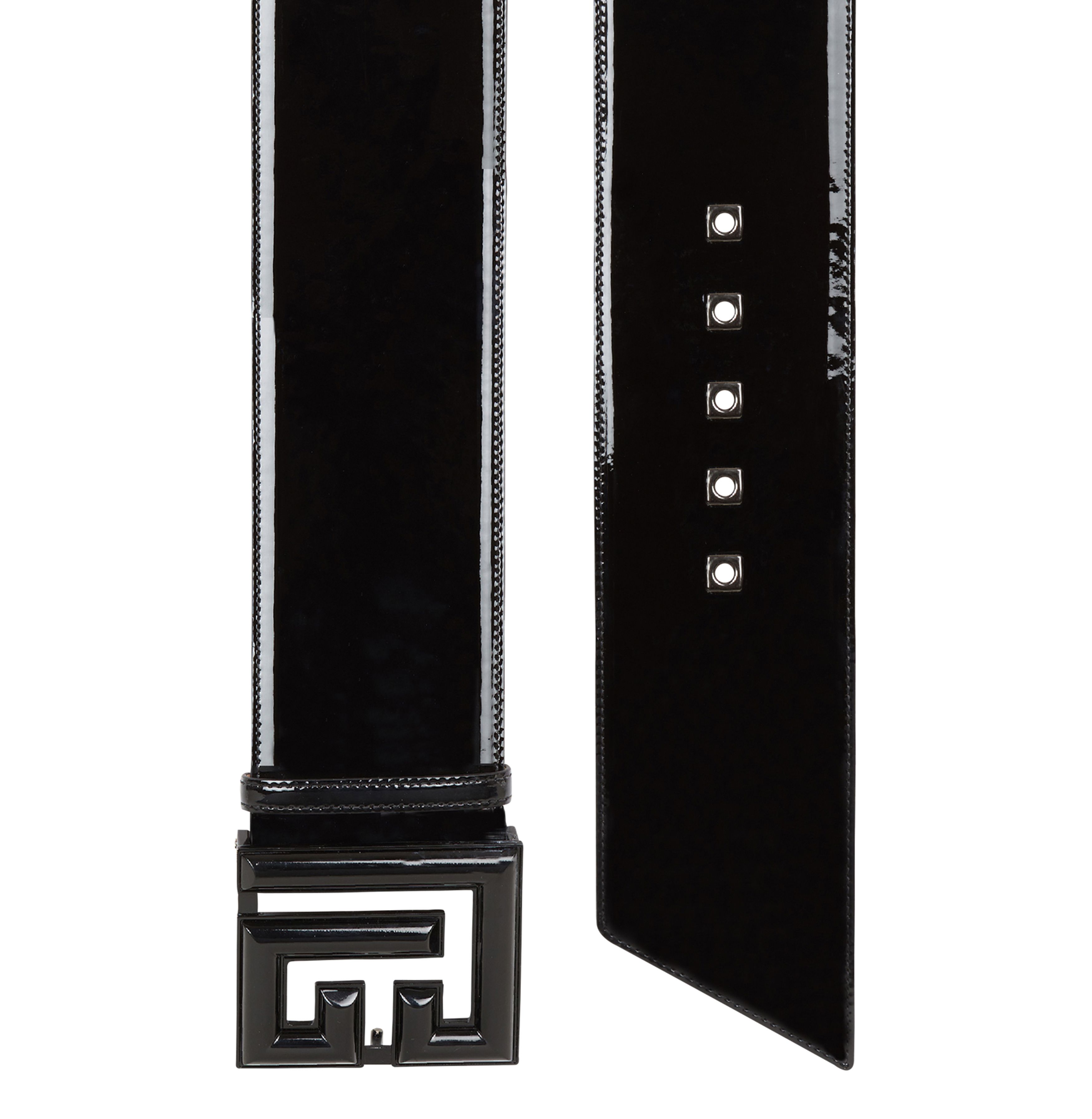 Balmain P-Belt In Patent Leather