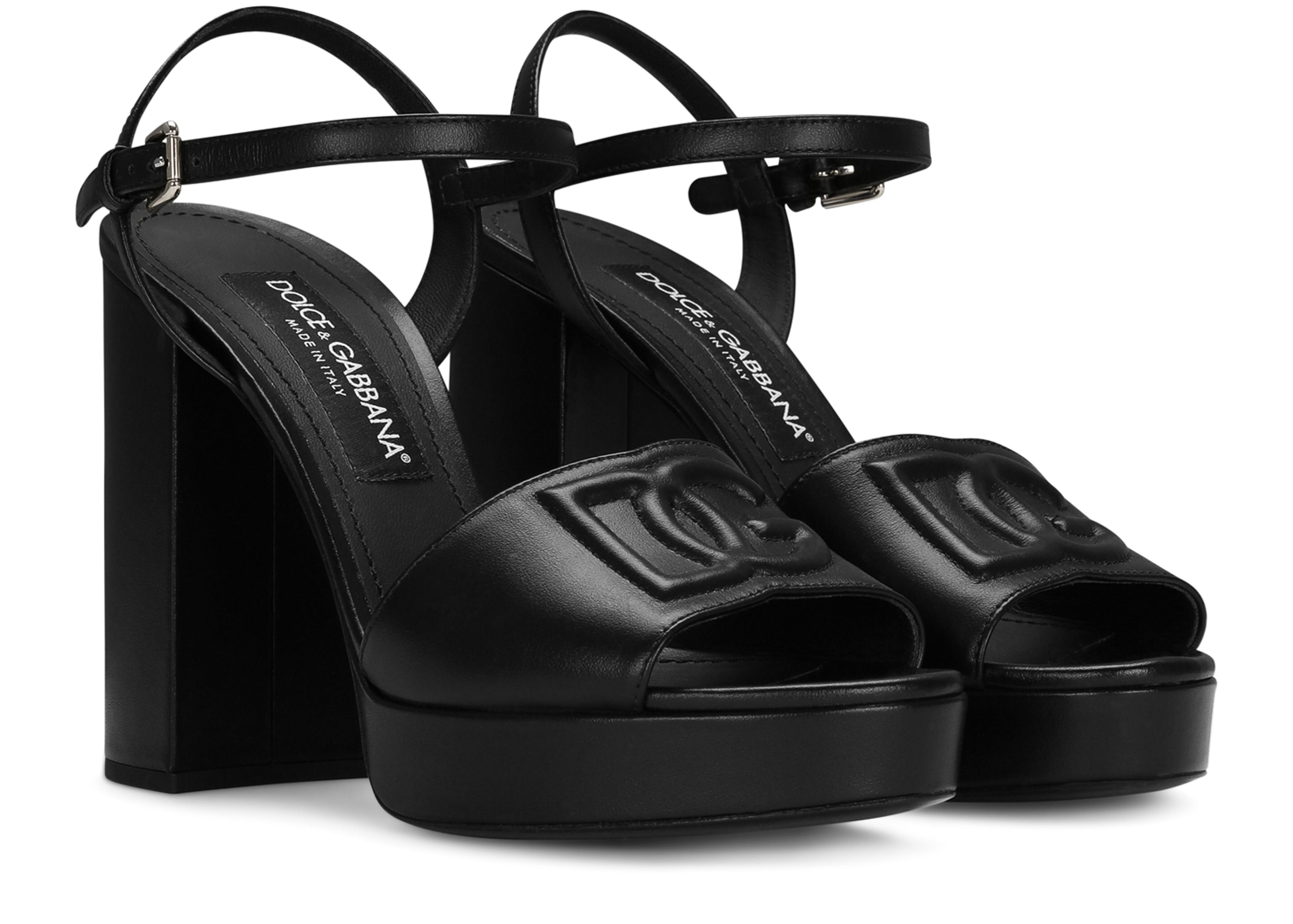 Dolce & Gabbana Calfskin platform sandals