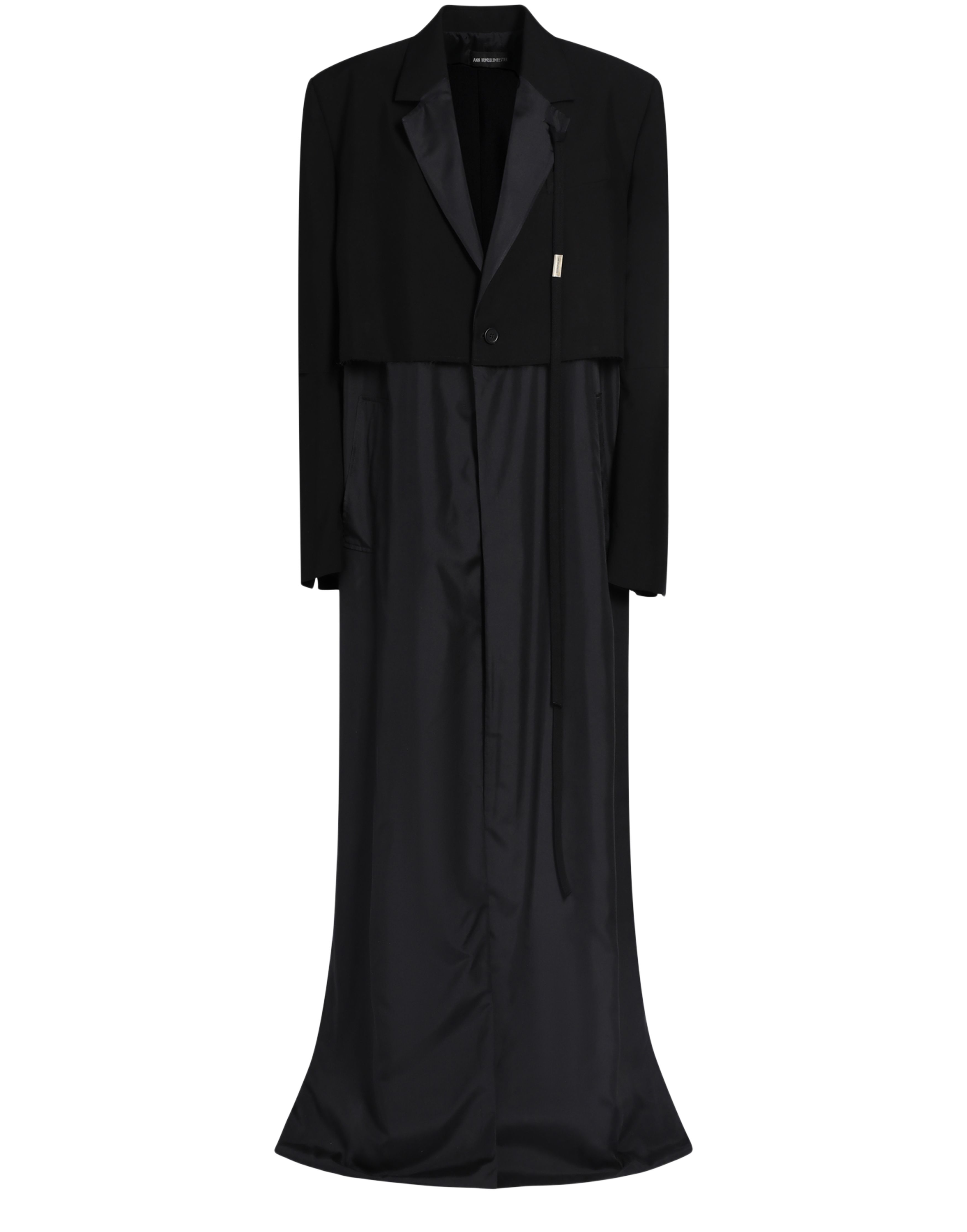 Ann Demeulemeester Dita x-long double layerlight trench coat