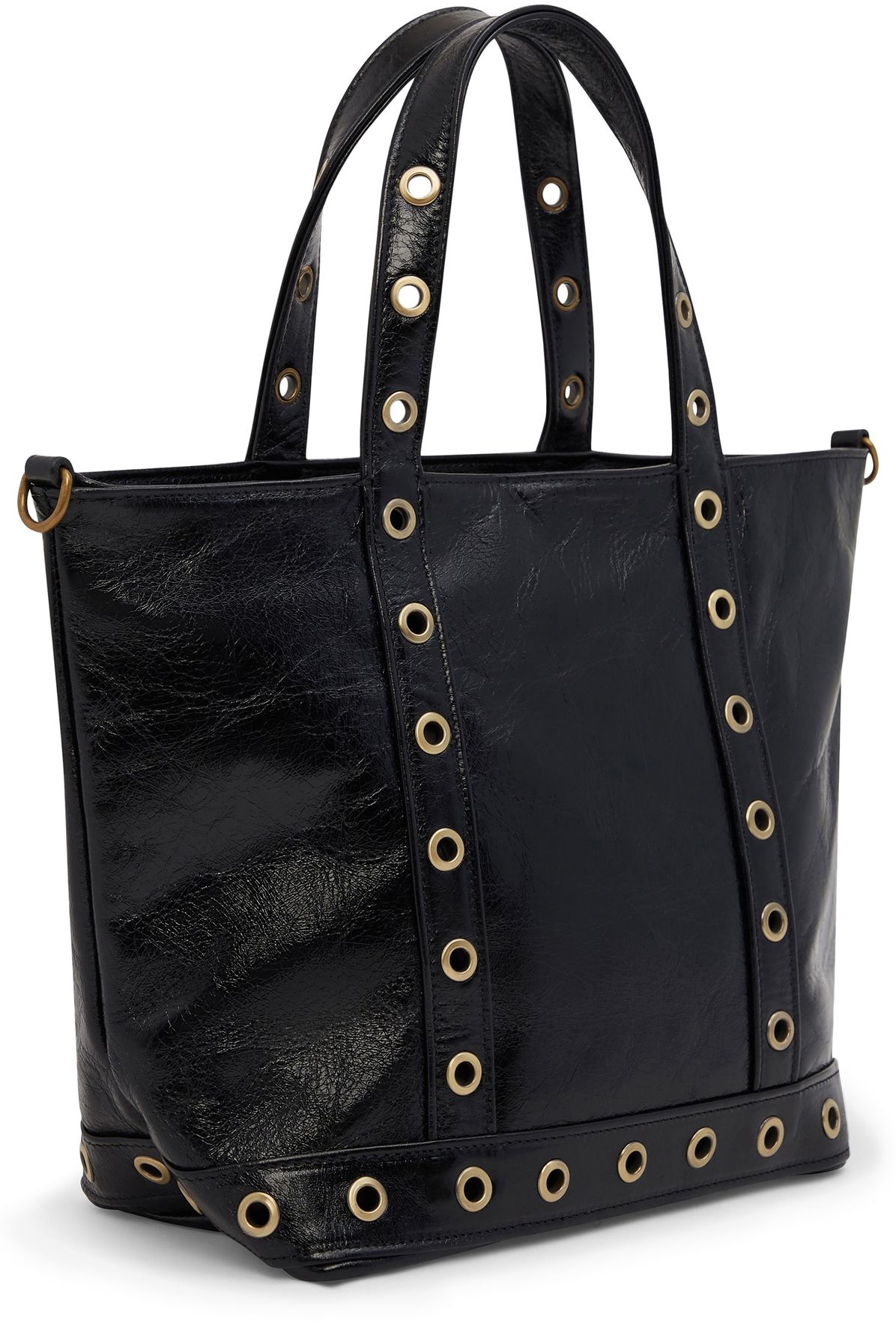  S cracked leather tote bag