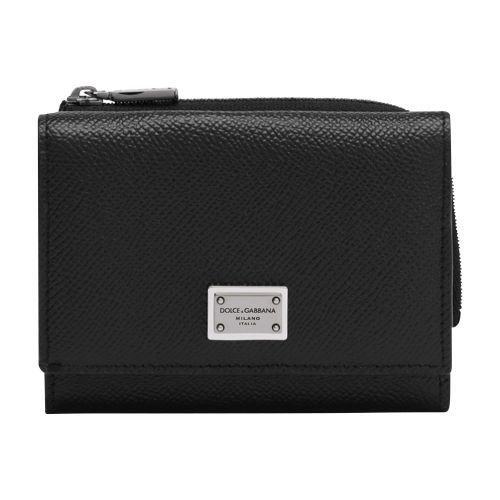 Dolce & Gabbana Calfskin wallet with logo tag