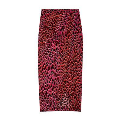 Zadig & Voltaire Jamelia Leopard Silk Skirt