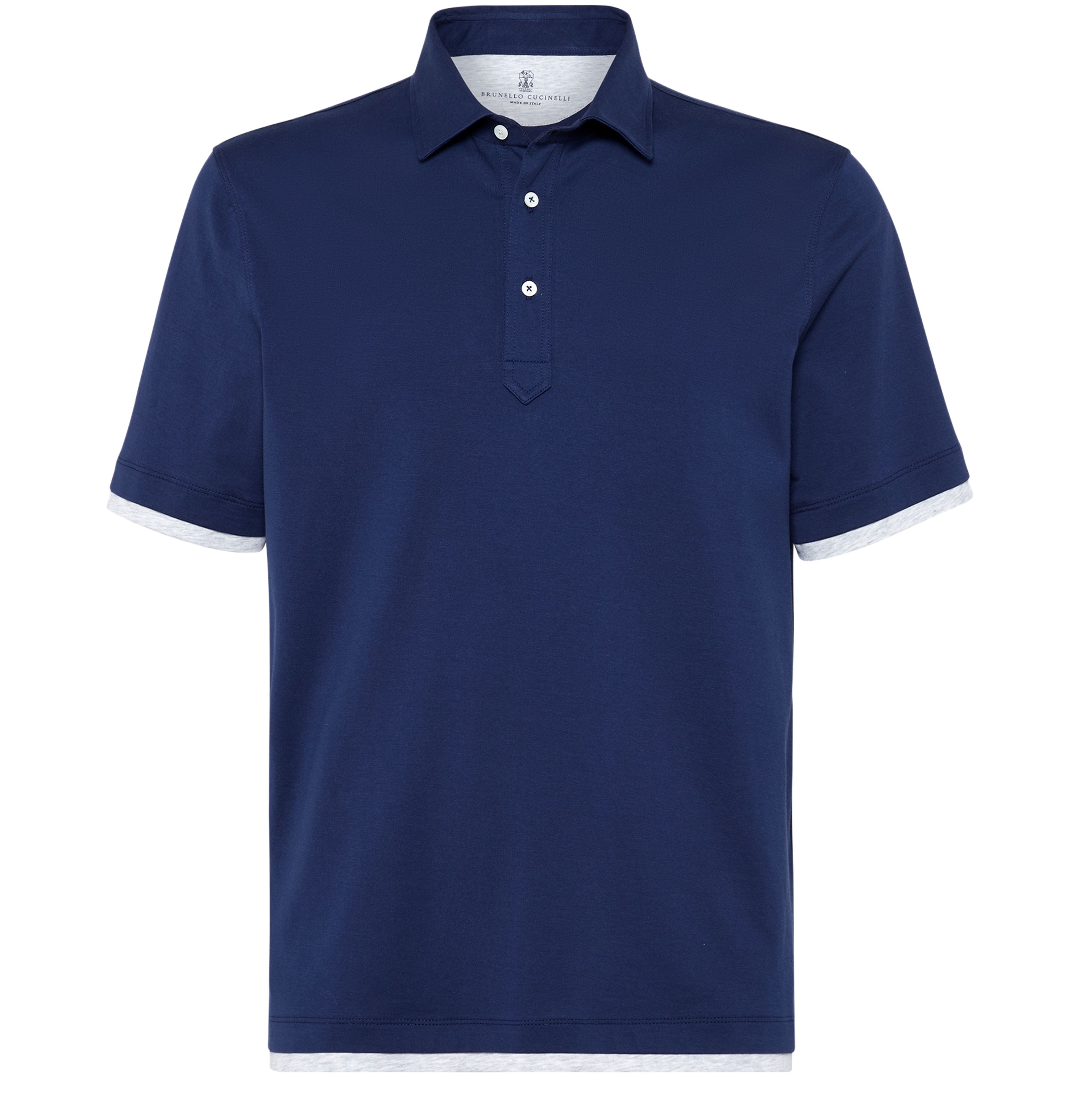 Brunello Cucinelli Polo with faux-layering