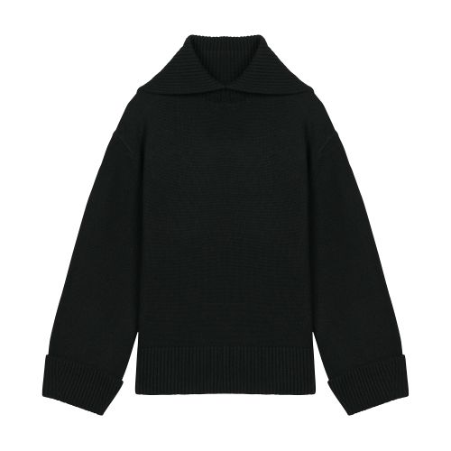  Wacla wool sweater with sailor collar