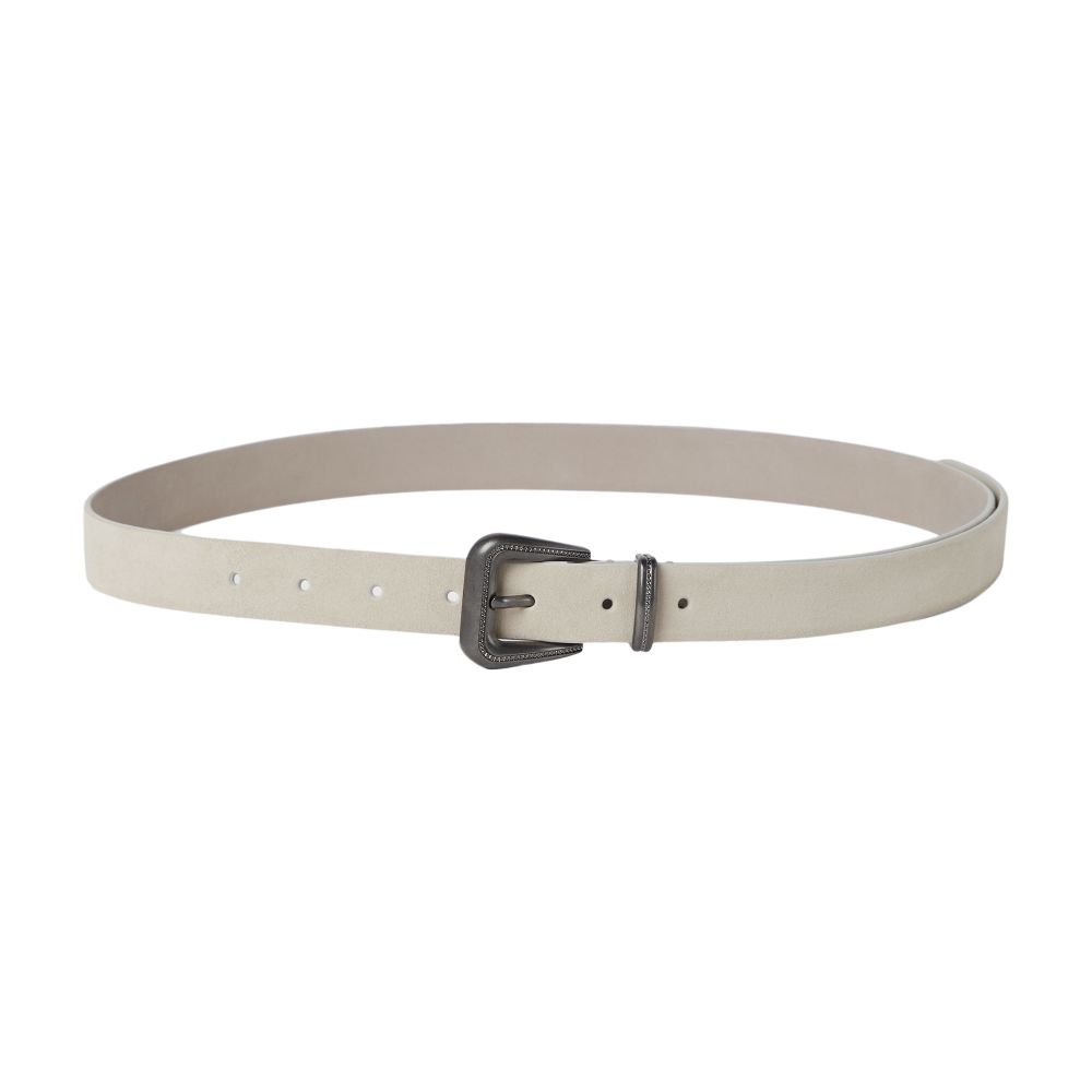 Brunello Cucinelli Suede calfskin belt