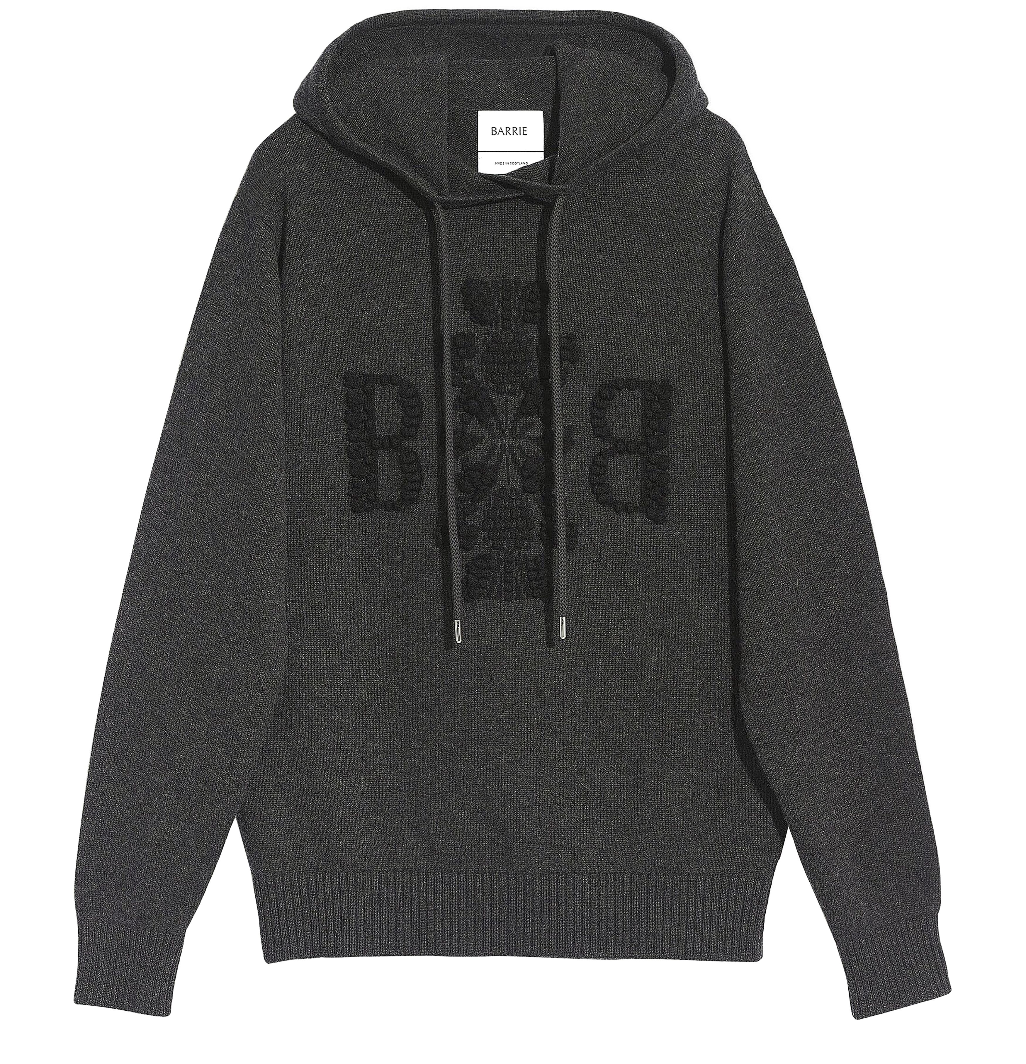 Barrie Barrie 3D logo cashmere hoodie