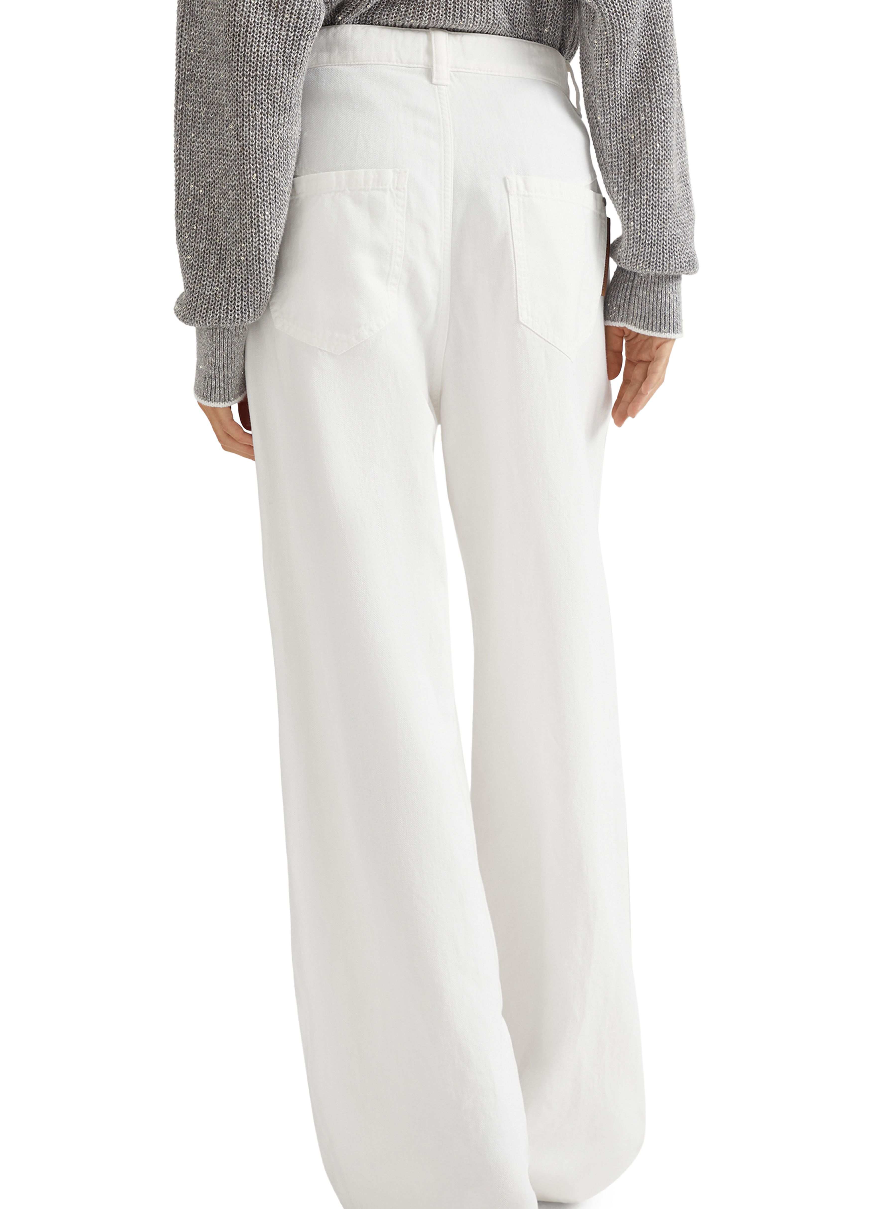 Brunello Cucinelli Cotton and linen trousers