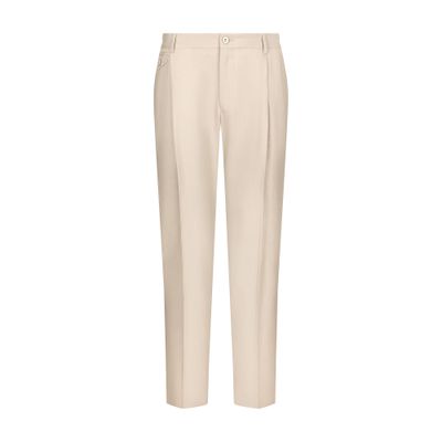 Dolce & Gabbana Linen pants with stretch waistband