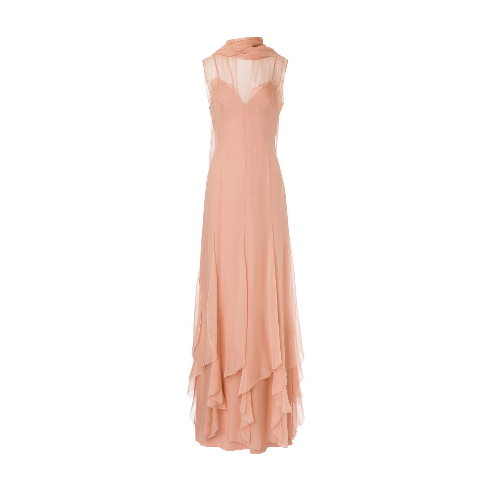 Alberta Ferretti Scarf dress in organic chiffon